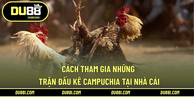 Cách tham gia những trận đấu kê Campuchia tại nhà cái