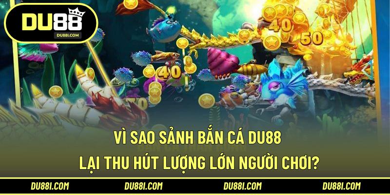 Vì sao sảnh bắn cá DU88 lại thu hút lượng lớn người chơi?
